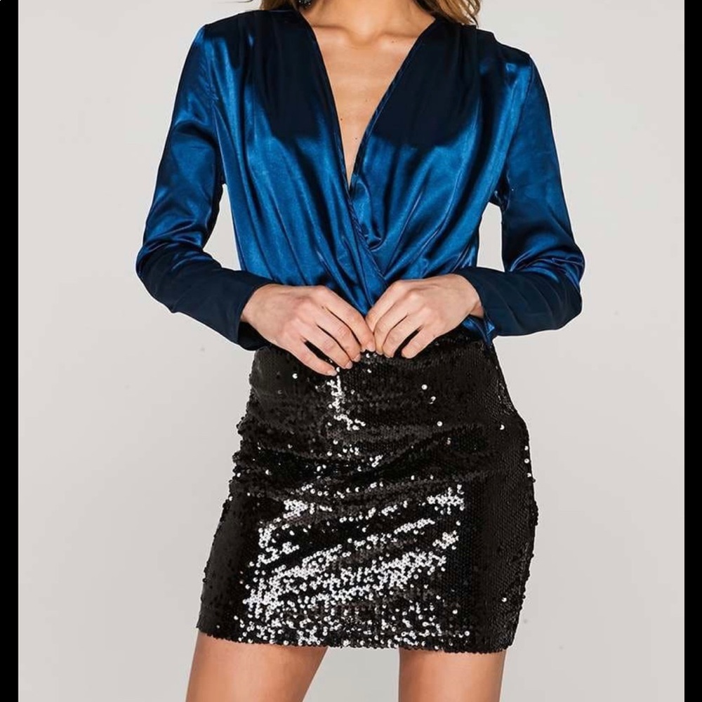 🖤NWOT! PJK black sequin skirt size XS🖤
